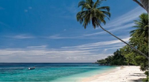 tempat wisata di bangka belitung - Pantai Nyiur Melambai